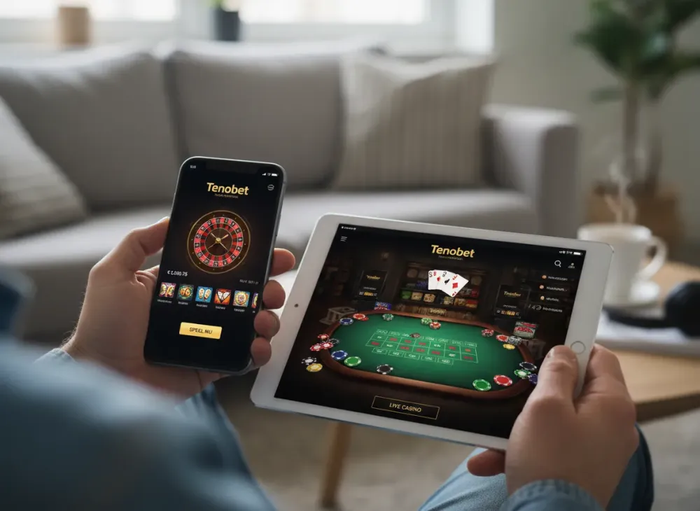 Tenobet app – spelen op smartphone en tablet